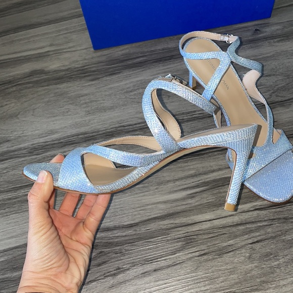 Stuart weitzman periwinkle sandal heels 7 NWT - Picture 3 of 8